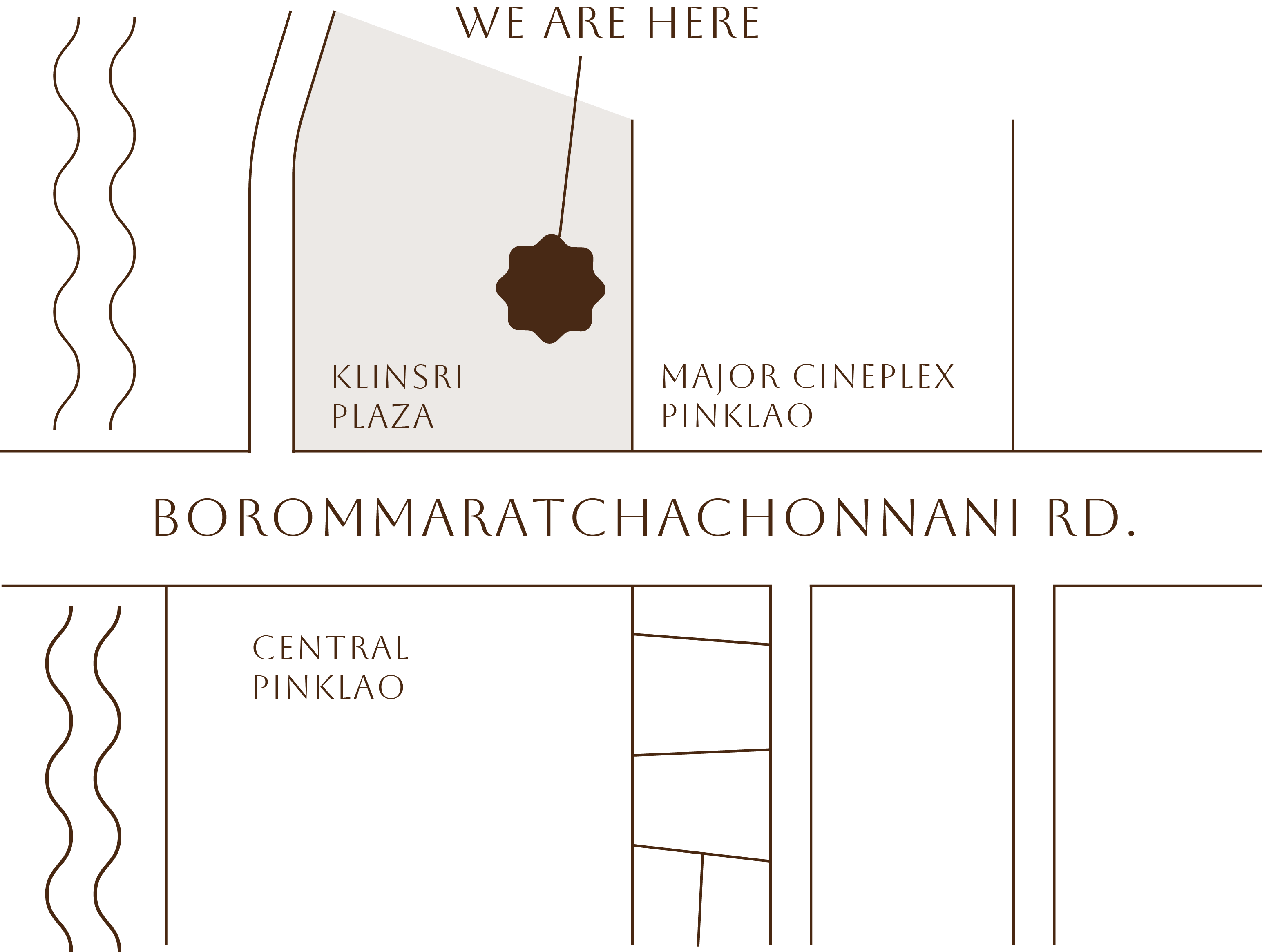 Pure Skin by Wax&Co Pinklao waxing studio location map